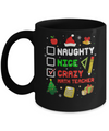 Naughty Nice Crazy Math Teacher Christmas Funny Xmas Gift Mug Coffee Mug | Teecentury.com