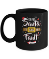 Funny Christmas Couples Dear Santa It Was Her Fault Mug Coffee Mug | Teecentury.com