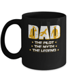Dad The Pilot The Myth The Legend Mug Coffee Mug | Teecentury.com