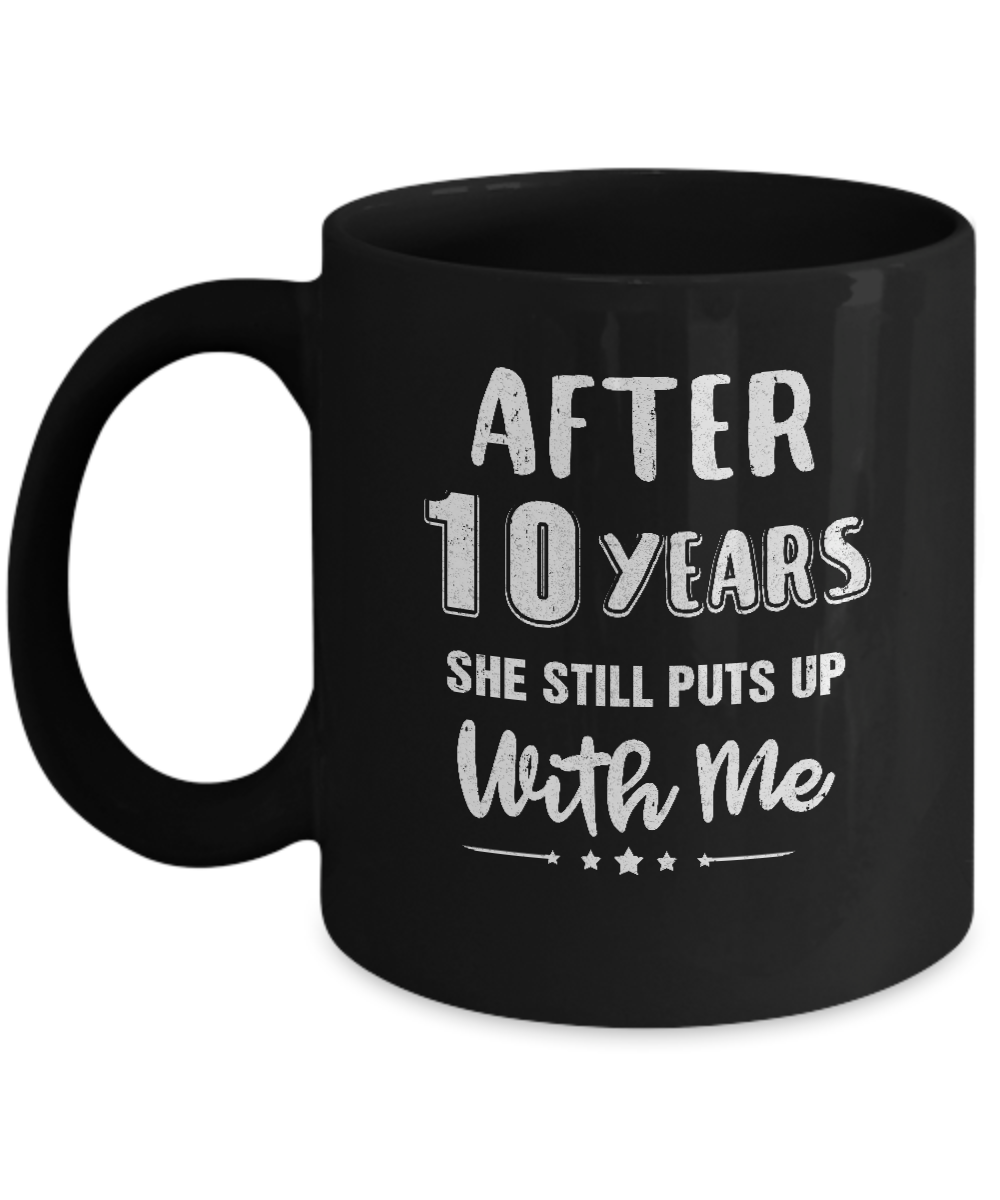 10Th Wedding Anniversary Funny Husband Gift Mug Coffee Mug | Teecentury.com