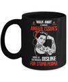 Walk Away I Have Anger Issues Tattooed Woman Mug Coffee Mug | Teecentury.com