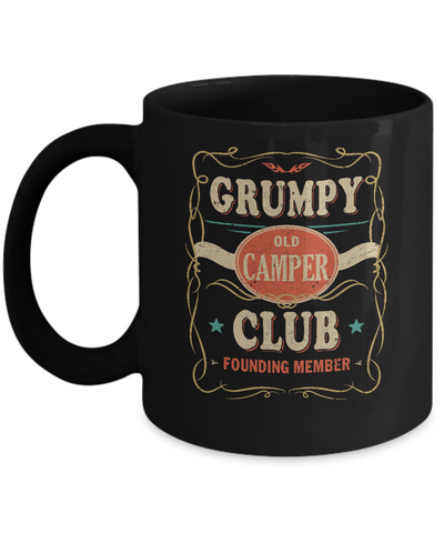 Grumpy Old Camper Club Founding Member Papa Camping Mug Coffee Mug | Teecentury.com