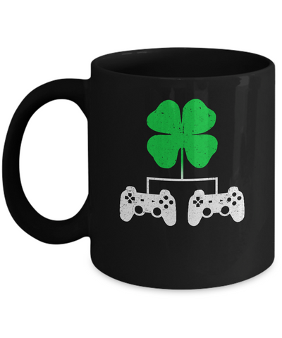 Video Game Clover Controller Gamer St Patrick's Day Mug Coffee Mug | Teecentury.com