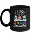 Chillin' With Fifth Grade Snowmies Christmas Teacher Gifts Mug Coffee Mug | Teecentury.com