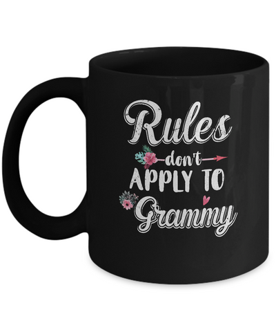 Grandmother Rules Don't Apply To Grammy Mug Coffee Mug | Teecentury.com