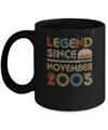 Legend Since November 2005 Vintage 17th Birthday Gifts Mug Coffee Mug | Teecentury.com