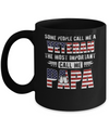 Some People Call Me A Veteran Papa Fathers Day Gifts Mug Coffee Mug | Teecentury.com