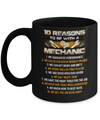 10 Reasons To Be With A Mechanic Mug Coffee Mug | Teecentury.com