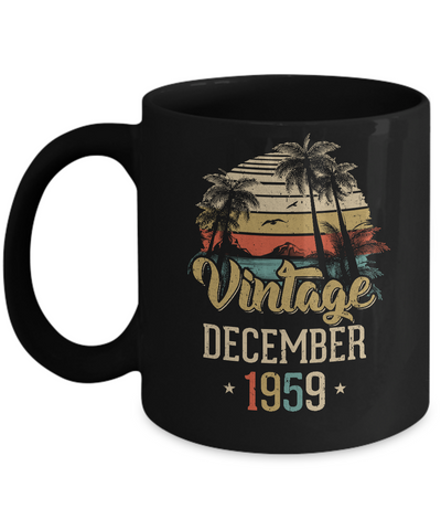 Retro Classic Vintage December 1959 63th Birthday Gift Mug Coffee Mug | Teecentury.com