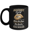 August Girl Knows More Than She Says Birthday Gift Mug Coffee Mug | Teecentury.com