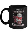 Have A Purry Furry Christmas Funny Holiday Xmas Cat Mug Coffee Mug | Teecentury.com