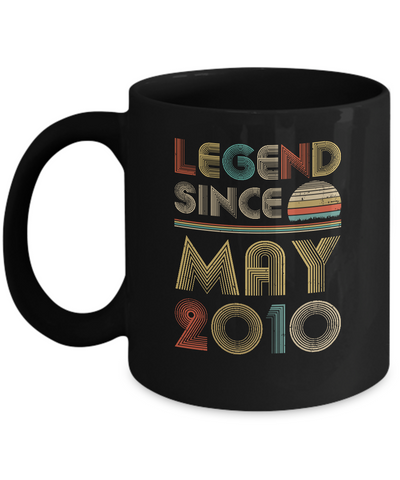 Legend Since May 2010 Vintage 12th Birthday Gifts Mug Coffee Mug | Teecentury.com