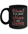 Red Buffalo Plaid Blessed To Be Called Mom And Grammy Mug Coffee Mug | Teecentury.com