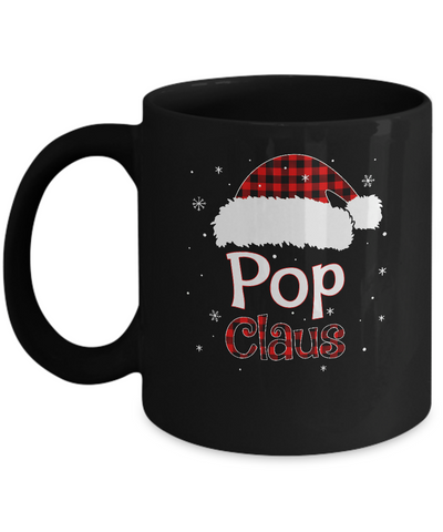 Santa Pop Claus Red Plaid Family Pajamas Christmas Gift Mug Coffee Mug | Teecentury.com