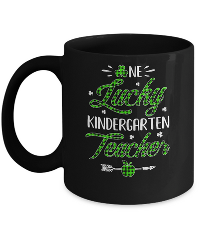 One Lucky Kindergarten Teacher St Patricks Day Irish Gift Mug Coffee Mug | Teecentury.com