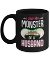 Monster Of A Husband Funny Couples Halloween Mug Coffee Mug | Teecentury.com