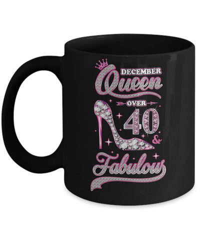 December Queen 40 And Fabulous 1982 40th Years Old Birthday Mug Coffee Mug | Teecentury.com