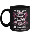 March Girl Hated By Many Loved By Plenty Heart On Her Sleeve Mug Coffee Mug | Teecentury.com