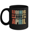 Classic Vintage Legends Are Born In April Birthday Mug Coffee Mug | Teecentury.com