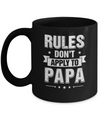 Grandfather Rules Don't Apply To Papa Mug Coffee Mug | Teecentury.com