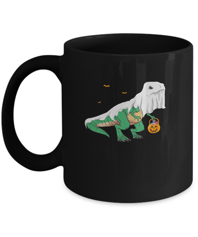 Halloween T Rex Dinosaur Ghost Trick Or Treat Mug Coffee Mug | Teecentury.com