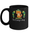 Happy St Catty's St. Patrick's Day Lucky Cat Gift Mug Coffee Mug | Teecentury.com