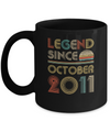 Legend Since October 2011 Vintage 11th Birthday Gifts Mug Coffee Mug | Teecentury.com