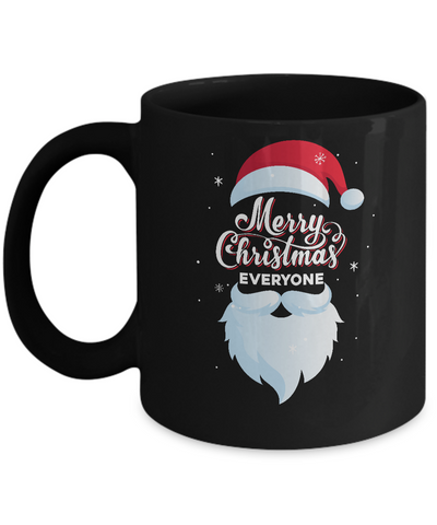 Santa Claus Merry Christmas Everyone Message For Xmas Mug Coffee Mug | Teecentury.com