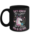 She's Beauty She's Grace She'll Kick You In The Face Unicorn Lover Mug Coffee Mug | Teecentury.com