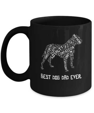 Best Dog Dad Ever Pitbull Lovers Mug Coffee Mug | Teecentury.com