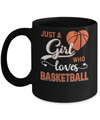 Just A Girl Who Loves Basketball Mug Coffee Mug | Teecentury.com