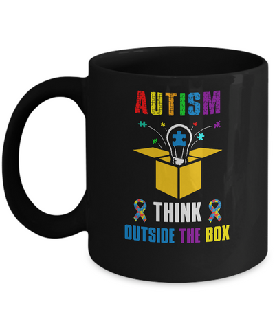 Autism Think Outside The Box Autism Awareness Mug Coffee Mug | Teecentury.com