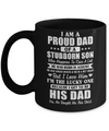 Lucky Dad Have A Stubborn Son Was Born In August Mug Coffee Mug | Teecentury.com