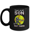 That's My Son Out There Softball Dad Mom Mug Coffee Mug | Teecentury.com