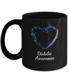 Butterfly Believe Diabetes Awareness Ribbon Gifts Mug Coffee Mug | Teecentury.com