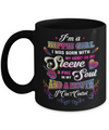 I'm A Hippie Girl I Was Born With My Heart Coffee Mug | Teecentury.com