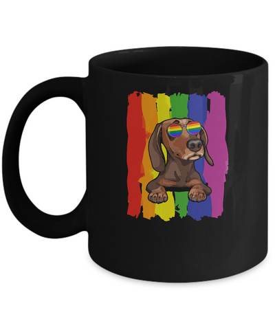Funny Dachshund LGBT LGBT Pride Gifts Mug Coffee Mug | Teecentury.com
