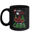 Dear Santa Just Bring Goats Christmas Gift Buffalo Plaid Mug Coffee Mug | Teecentury.com