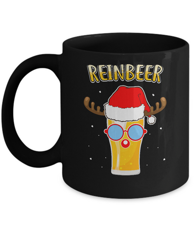 Funny Christmas Gift Beer Reindeer Lovers Reinbeer Mug Coffee Mug | Teecentury.com