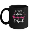I Can't Im In Nursing School Mug Coffee Mug | Teecentury.com