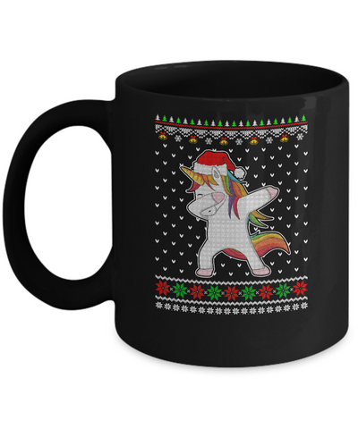 Dabbing Tangled Lights Ugly Christmas Sweater Girls Mug Coffee Mug | Teecentury.com