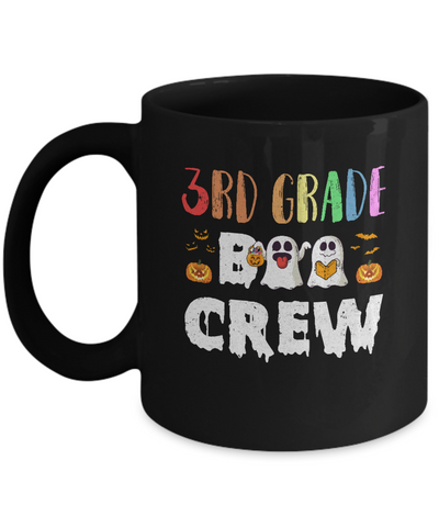 Cute Boo Crew 3rd Grade Teacher Halloween Mug Coffee Mug | Teecentury.com