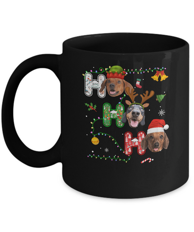 Christmas Ho Ho Ho Dachshund Lover Funny Xmas Gift Mug Coffee Mug | Teecentury.com