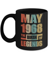 Vintage Retro May 1968 Birth Of Legends 54th Birthday Mug Coffee Mug | Teecentury.com
