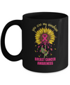 You Are My Sunshine Breast Cancer Awareness Mug Coffee Mug | Teecentury.com