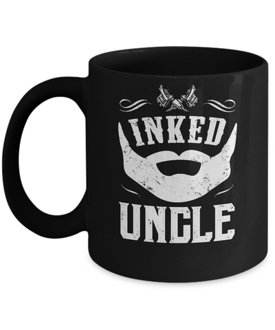 Inked Uncle Bearded Man Tattooed Tattoos Mug Coffee Mug | Teecentury.com