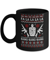 Bang Bang Bang AR-15 Gun Point Ugly Christmas Sweater Mug Coffee Mug | Teecentury.com