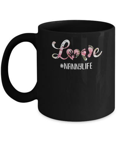 Love Nannylife Matching Grandchild And Nanny Gifts Mug Coffee Mug | Teecentury.com