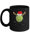 Santa Hat Tennis Reindeer Christmas Gifts Mug Coffee Mug | Teecentury.com