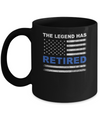 The Legend Has Retired Police Officer Retirement Gift Mug Coffee Mug | Teecentury.com